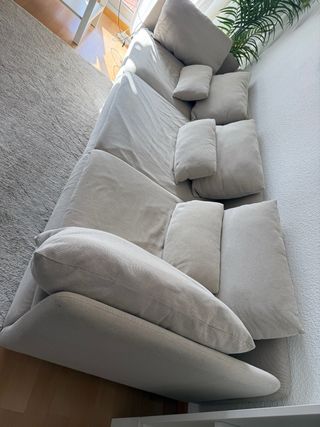 Sofá modular Ikea beige tela