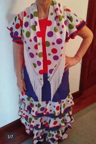 Vestido Sevillana Flamenca Lunares