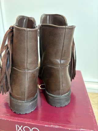Botas camperas marrones mujer