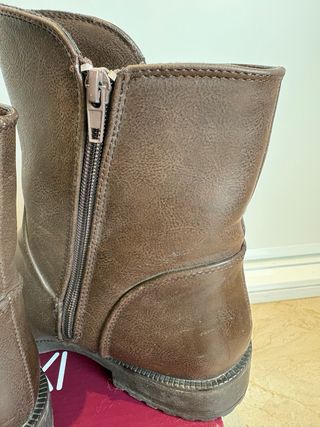 Botas camperas marrones mujer