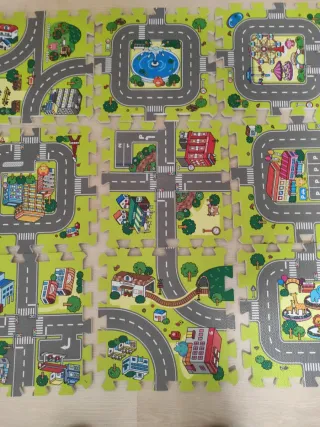 Alfombra de juegos ciudad infantil