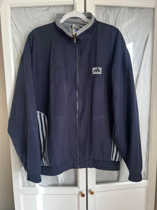 Chaqueta Adidas Azul y Gris