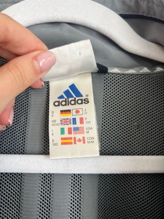 Chaqueta Adidas Azul y Gris