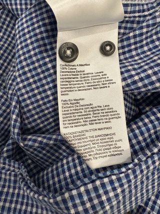 Camisa Timberland cuadros manga corta