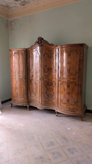 Conjunto Muebles Clásicos Habitación Madera