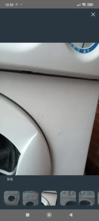 Lavadora carga frontal blanca