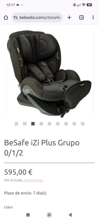 Besafe Izi Plus X1 Silla a contramarcha