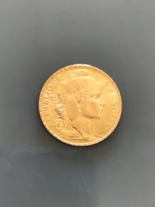 Moneda Oro 20 Francos Gallo 1914