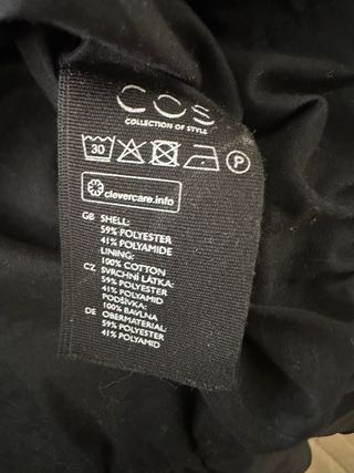 Falda globo COS negra fiesta