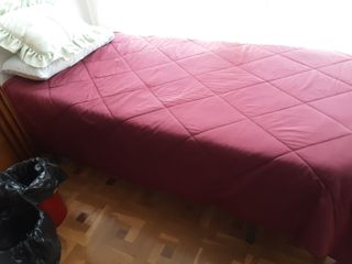 Edredón rosa/rojo poliéster