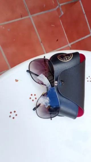 Gafas de sol Ray-Ban negras y marrones