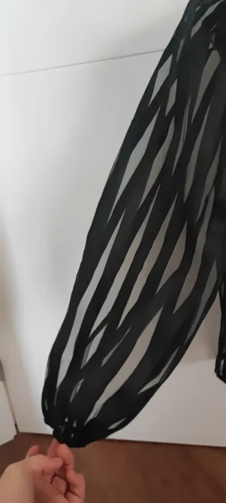 Blusa transparente rayas S