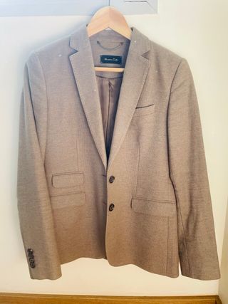 Americana Massimo Dutti Marrón