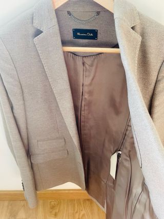 Americana Massimo Dutti Marrón
