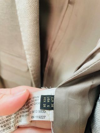 Americana Massimo Dutti Marrón