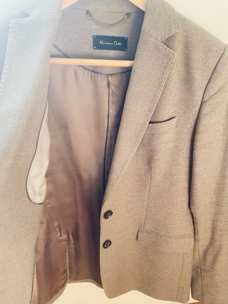 Americana Massimo Dutti Marrón