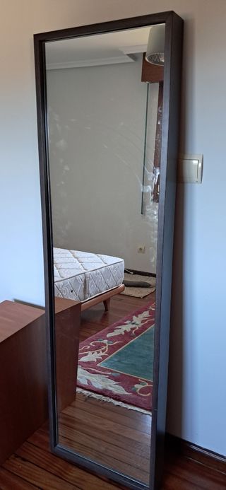 Espejo cuerpo entero madera y cristal