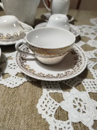 Juego de café MAH Vigo Santa Clara Porcelana