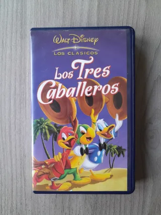 VHS Los Tres Caballeros Disney Clásicos Español