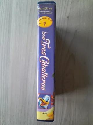 VHS Los Tres Caballeros Disney Clásicos Español