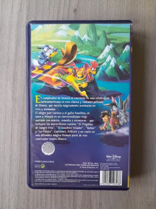 VHS Los Tres Caballeros Disney Clásicos Español
