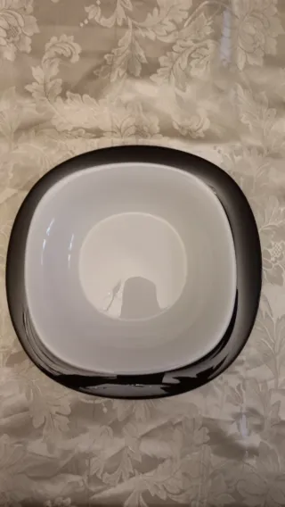 Set Luminarc Piatti Vetro Nero Bianco