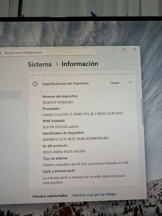 Ordenador HP Completo + Monitor