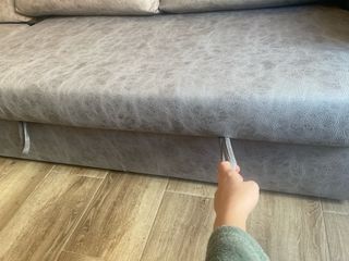 Sofá Cama Chaise Longue Gris