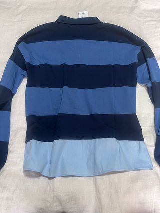 Camisa Mango T. S Cuello Doble Tejido