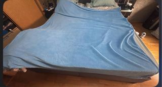 Manta azul de forro polar