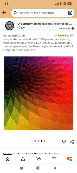 Puzzle 1000 piezas Round Puzzle