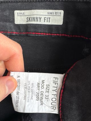 Pantaloni skinny Fifty Four neri denim