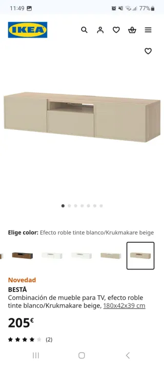 Muebles de comedor de madera, actual y moderno.