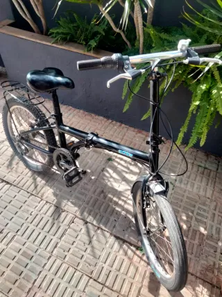 Bicicleta Plegable Negra