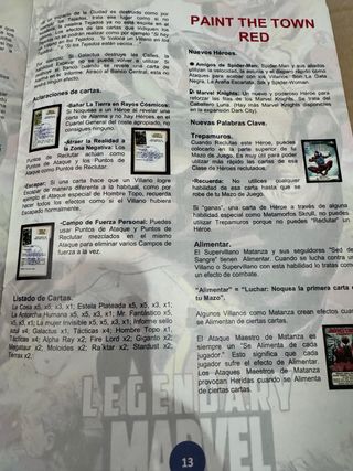 Juego Legendary marvel fanmade Español y exp.