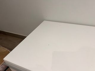 Mueble de televisión blanco brillo