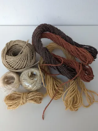 Spago decorativo in juta beige e marrone