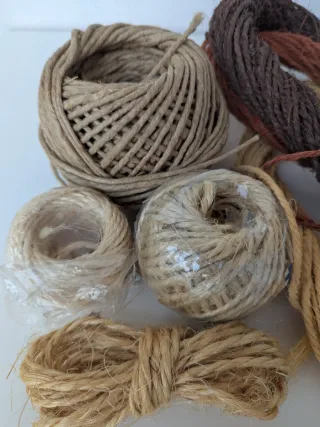 Spago decorativo in juta beige e marrone