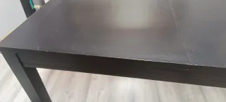 Mesa de comedor extensible negra