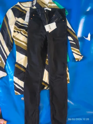 Pantalón Mango Negro Talla S/36