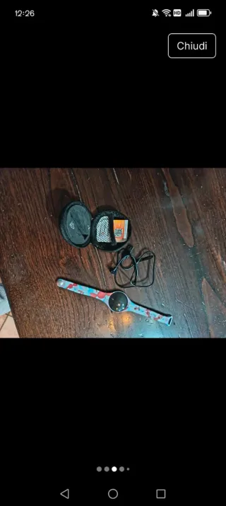 Smartwatch colorato con cinturino fantasia