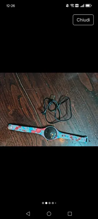 Smartwatch colorato con cinturino fantasia