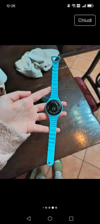 Smartwatch colorato con cinturino fantasia