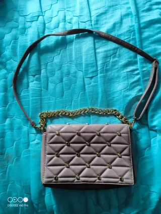 Bolso Beige y Dorado