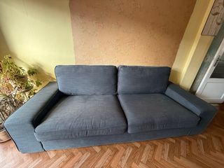 Sofá 3 plazas azul