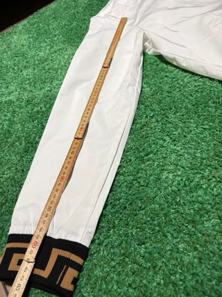 Giacca Versace Bianca con Dettagli Oro
