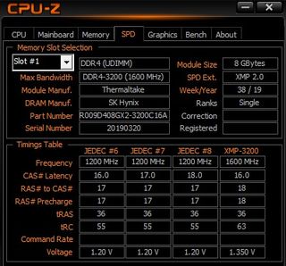 Memoria RAM DDR4 3200MHz CL16 Thermaltake