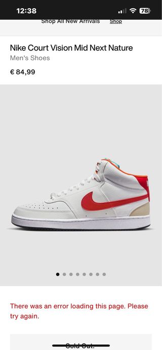 Nike Court Vision Mid Next Nature Talla 43