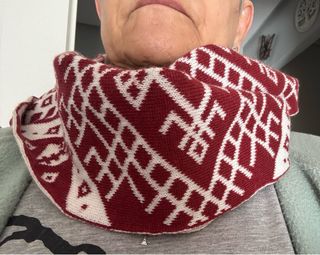 Bufanda braga tejida