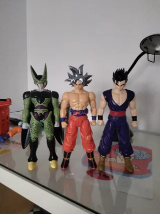 Trío Figuras Dragon Ball: Cell, Goku, Gohan